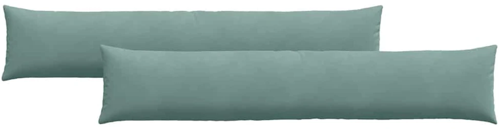 Sofa Pagalvės 2 pcs Jūrinė žalia 200 x 40 cm Kordūrinis audinys