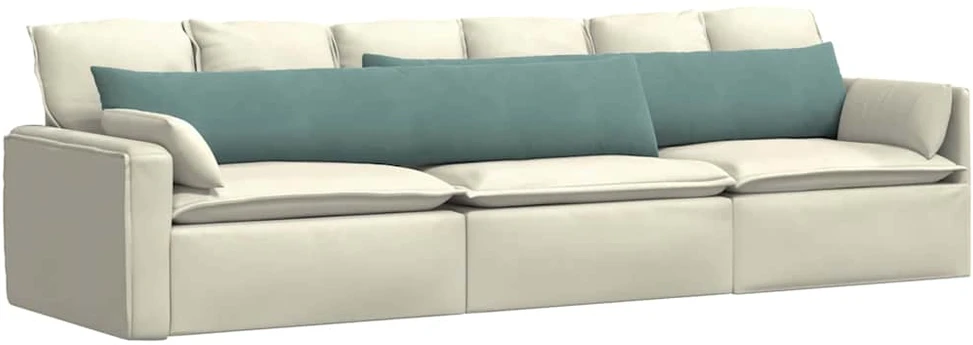Sofa Pagalvės 2 pcs Jūrinė žalia 200 x 40 cm Kordūrinis audinys
