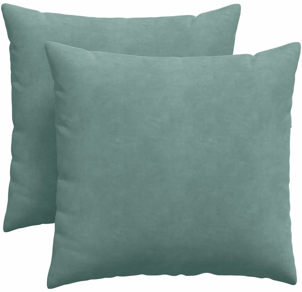 Sofa Pagalvės 2 pcs Jūrinė žalia 45 x 45 cm Kordūrinis audinys