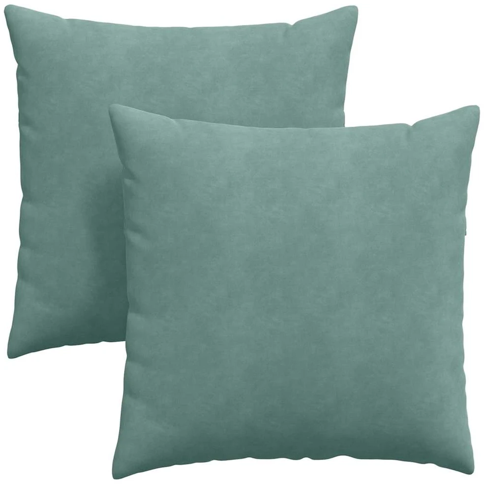 Sofa Pagalvės 2 pcs Jūrinė žalia 80 x 80 cm Kordūrinis audinys