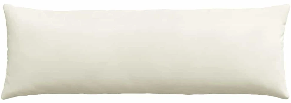 Sofa Pagalvės 2 pcs Kreminė 120 x 40 cm Kordūrinis audinys