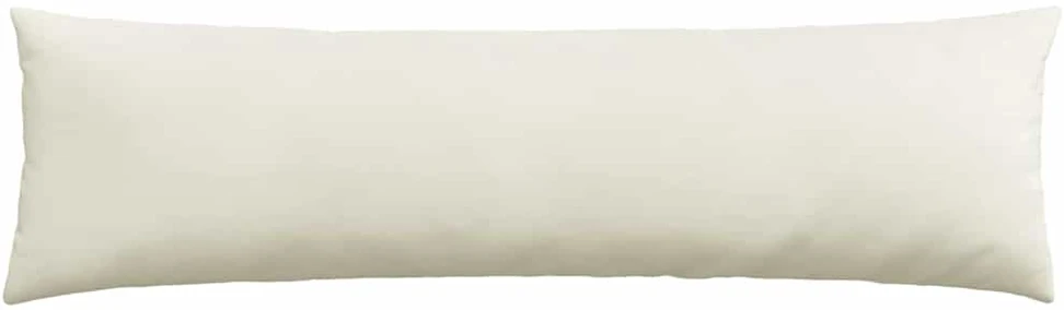 Sofa Pagalvės 2 pcs Kreminė 145 x 40 cm Kordūrinis audinys