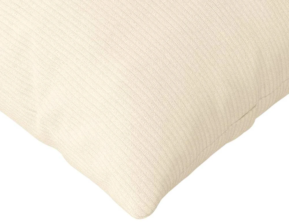 Sofa Pagalvės 2 pcs Kreminė 145 x 40 cm Kordūrinis audinys