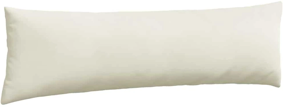 Sofa Pagalvės 2 pcs Kreminė 145 x 40 cm Kordūrinis audinys