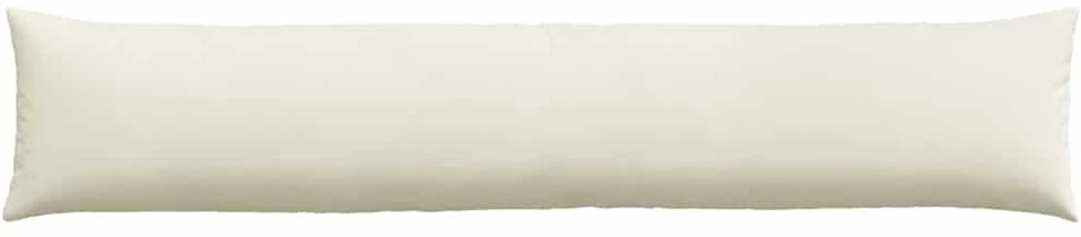 Sofa Pagalvės 2 pcs Kreminė 200 x 40 cm Kordūrinis audinys