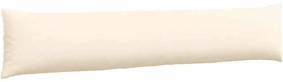 Sofa Pagalvės 2 pcs Kreminė 200 x 40 cm Kordūrinis audinys