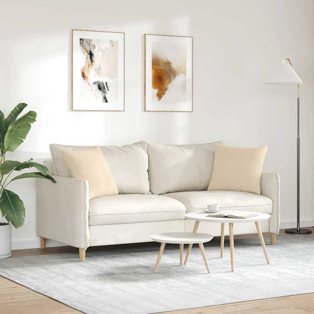 Sofa Pagalvės 2 vnt. audinys Kreminė 45 x 45 cm