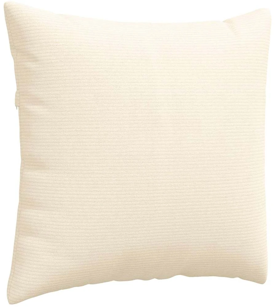 Sofa Pagalvės 2 pcs Kreminė 45 x 45 cm Kordūrinis audinys