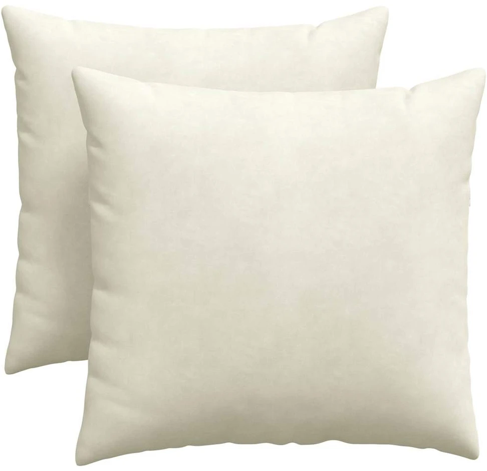 Sofa Pagalvės 2 pcs Kreminė 45 x 45 cm Kordūrinis audinys