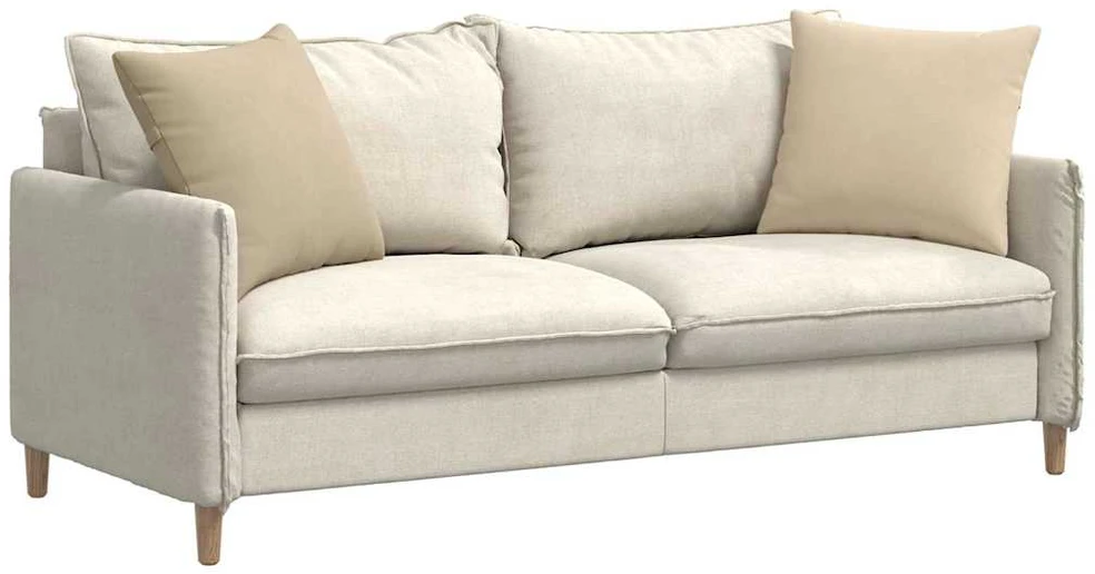 Sofa Pagalvės 2 vnt. audinys Kreminė 50 x 50 cm