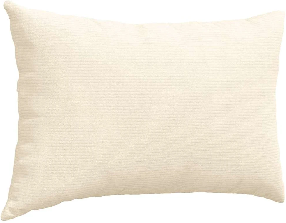 Sofa Pagalvės 2 pcs Kreminė 60 x 40 cm Kordūrinis audinys