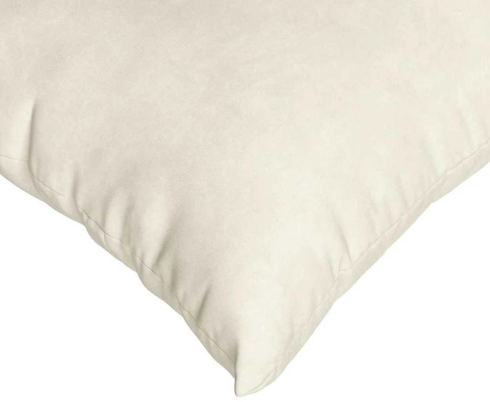 Sofa Pagalvės 2 pcs Kreminė 60 x 40 cm Kordūrinis audinys