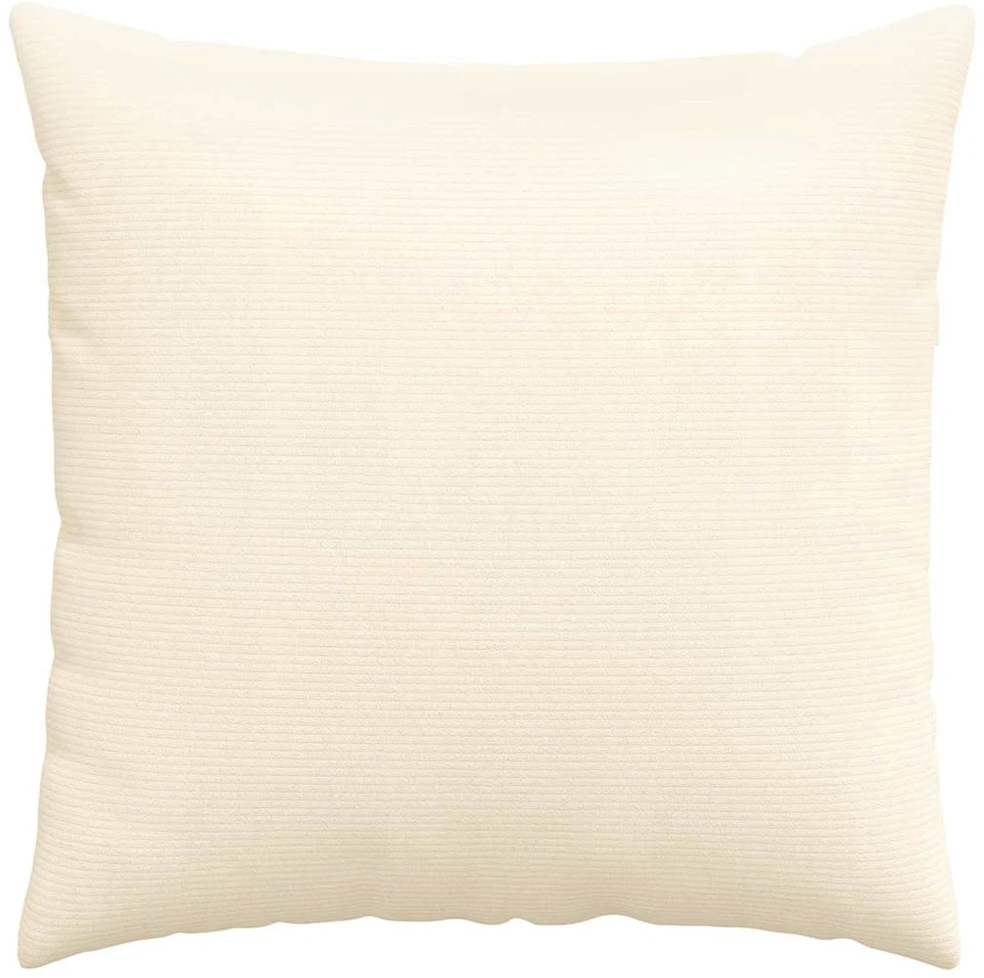 Sofa Pagalvės 2 pcs Kreminė 60 x 60 cm Kordūrinis audinys