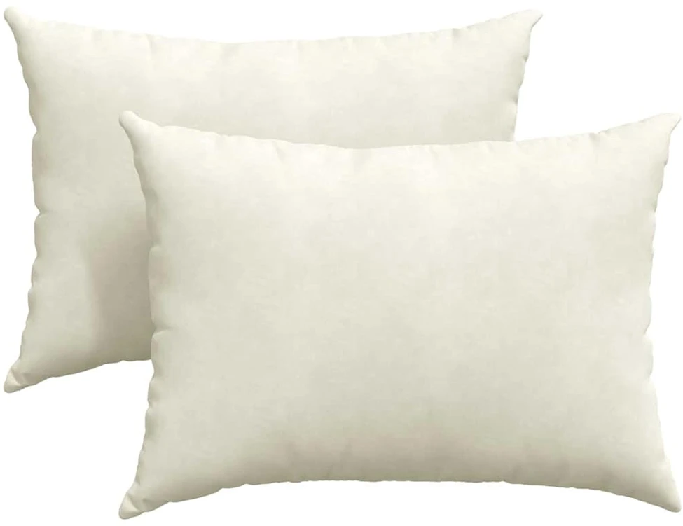 Sofa Pagalvės 2 pcs Kreminė 70 x 50 cm Kordūrinis audinys
