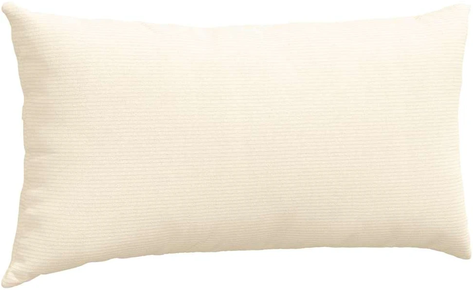 Sofa Pagalvės 2 pcs Kreminė 80 x 40 cm Kordūrinis audinys