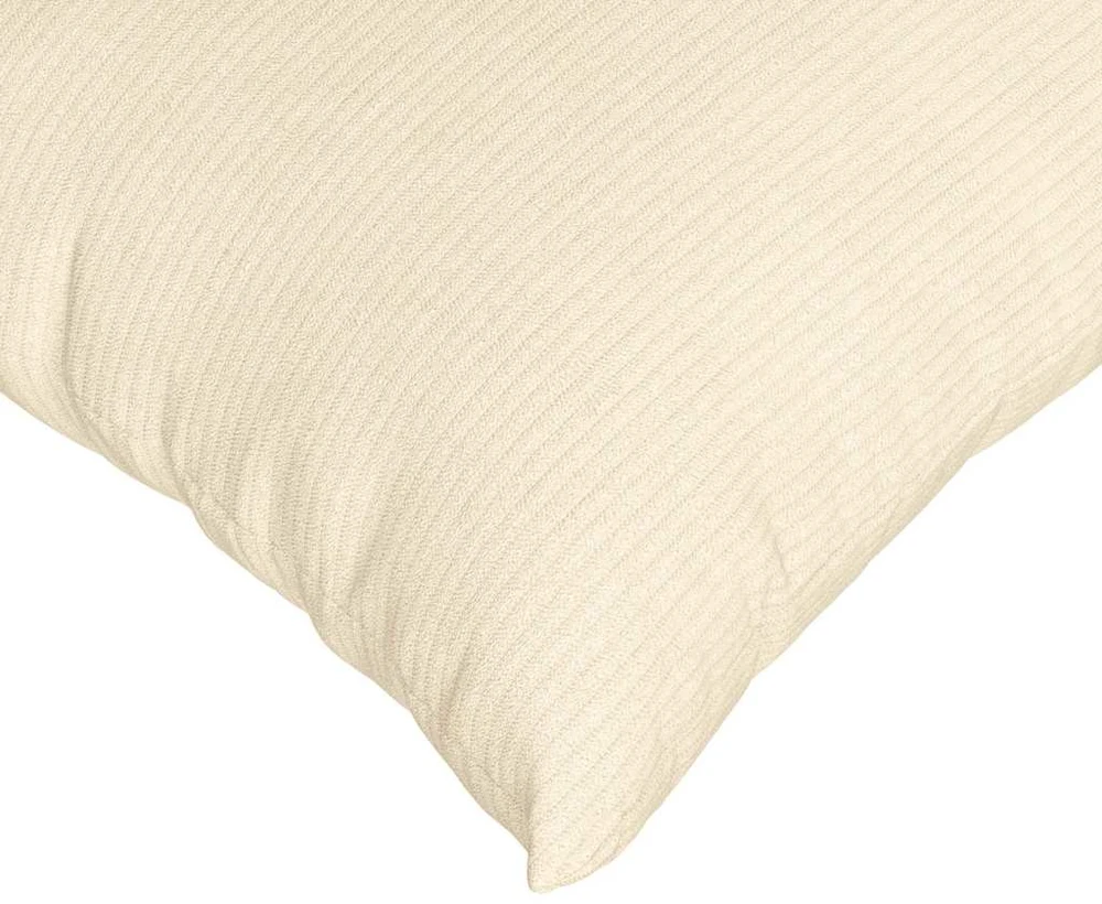 Sofa Pagalvės 2 pcs Kreminė 80 x 80 cm Kordūrinis audinys