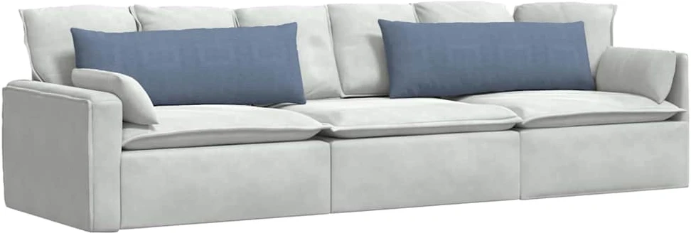 Sofa Pagalvės 2 pcs Mėlyna 120 x 40 cm Kordūrinis audinys