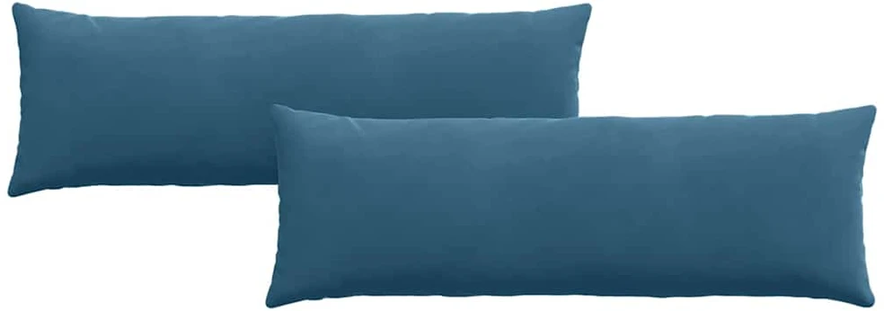 Sofa Pagalvės 2 pcs Mėlyna 120 x 40 cm Kordūrinis audinys
