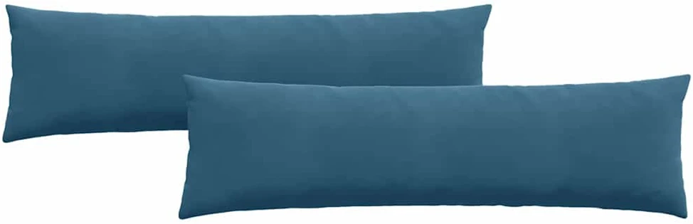 Sofa Pagalvės 2 pcs Mėlyna 145 x 40 cm Kordūrinis audinys