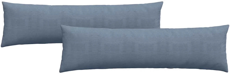 Sofa Pagalvės 2 pcs Mėlyna 145 x 40 cm Kordūrinis audinys