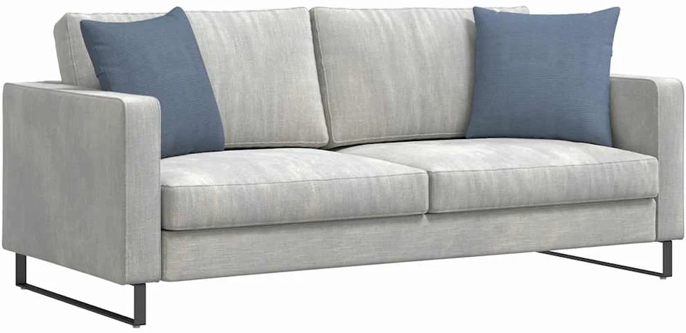 Sofa Pagalvės 2 pcs Mėlyna 45 x 45 cm Kordūrinis audinys