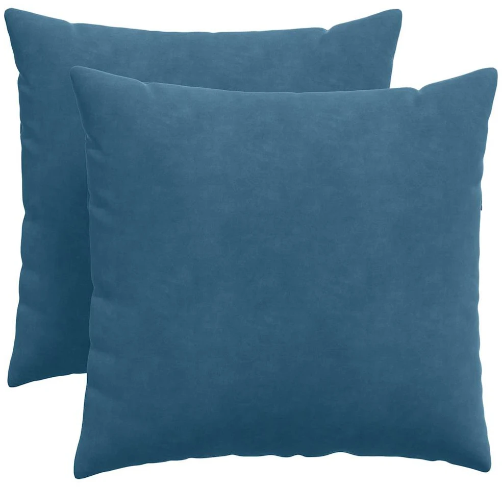 Sofa Pagalvės 2 pcs Mėlyna 50 x 50 cm Kordūrinis audinys
