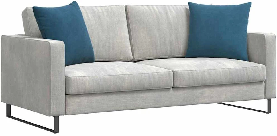 Sofa Pagalvės 2 pcs Mėlyna 50 x 50 cm Kordūrinis audinys