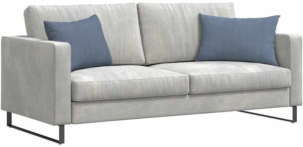Sofa Pagalvės 2 pcs Mėlyna 60 x 40 cm Kordūrinis audinys