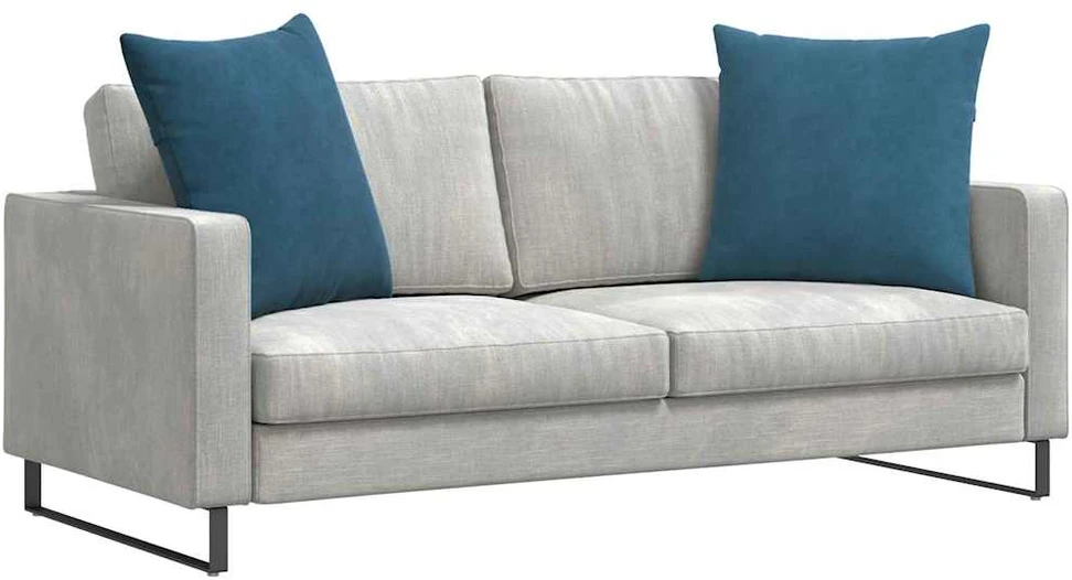 Sofa Pagalvės 2 pcs Mėlyna 60 x 60 cm Kordūrinis audinys