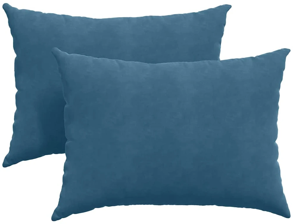 Sofa Pagalvės 2 pcs Mėlyna 70 x 50 cm Kordūrinis audinys
