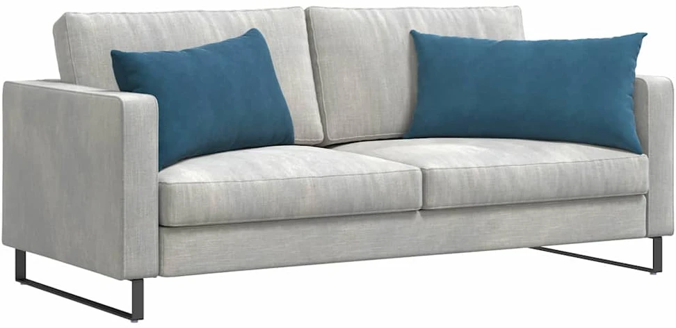 Sofa Pagalvės 2 pcs Mėlyna 80 x 40 cm Kordūrinis audinys