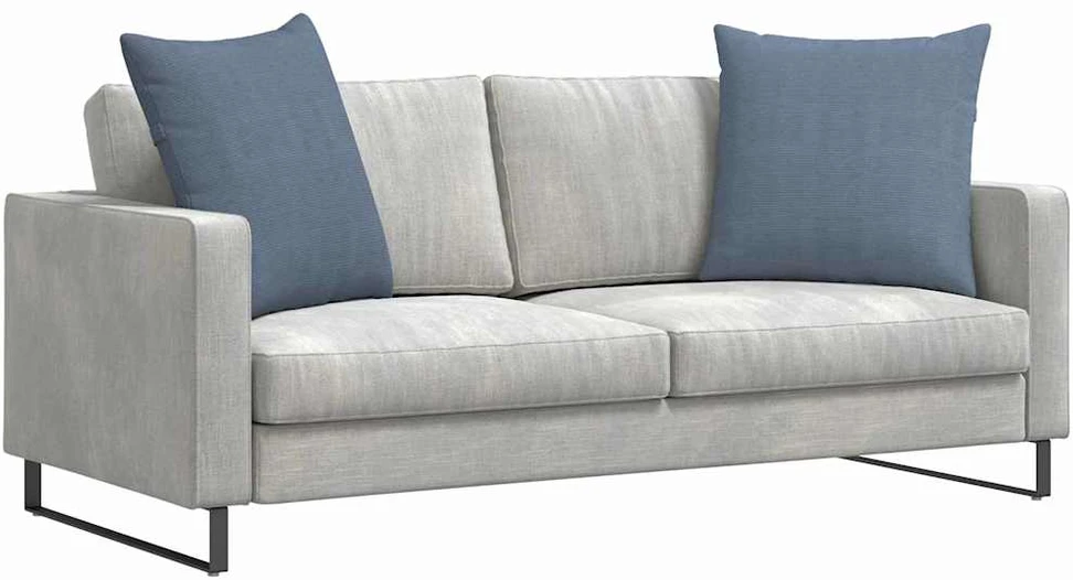 Sofa Pagalvės 2 pcs Mėlyna 80 x 80 cm Kordūrinis audinys