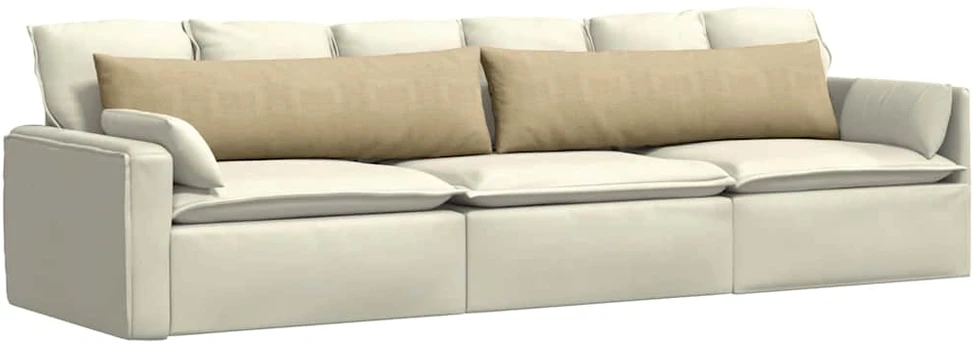 Sofa Pagalvės 2 pcs Pilkai žalia 145 x 40 cm Kordūrinis audinys