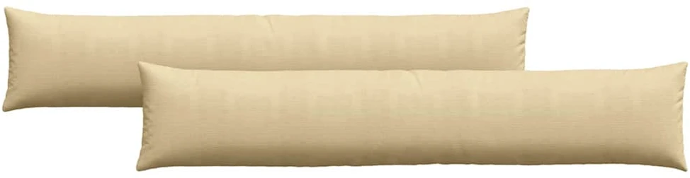 Sofa Pagalvės 2 pcs Pilkai žalia 200 x 40 cm Kordūrinis audinys