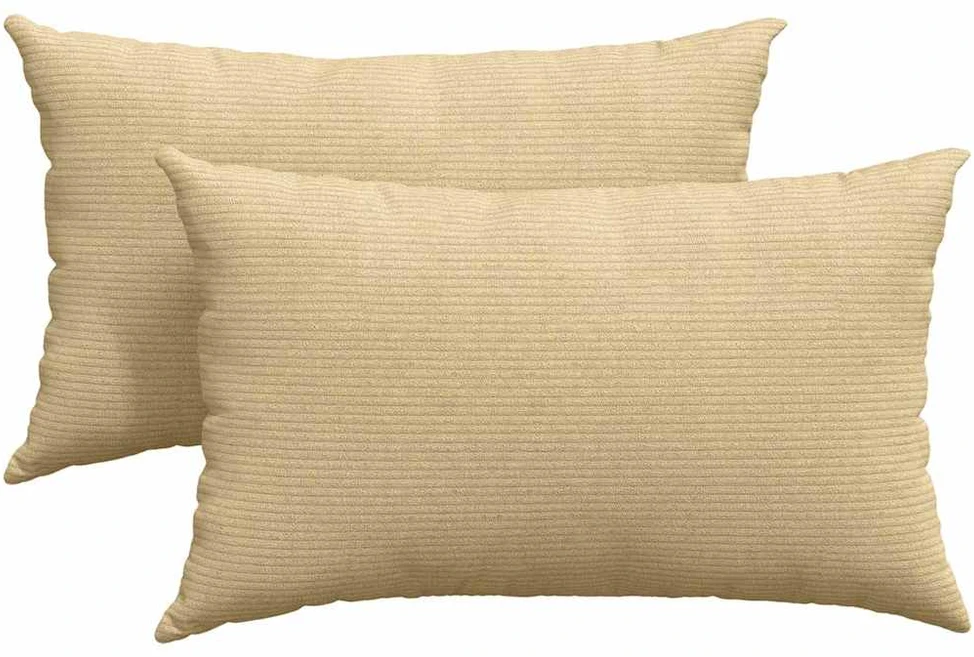 Sofa Pagalvės 2 pcs Pilkai žalia 50 x 30 cm Kordūrinis audinys