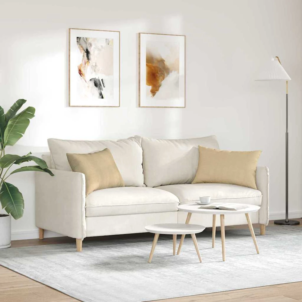 Sofa Pagalvės 2 pcs Pilkai žalia 60 x 40 cm Kordūrinis audinys