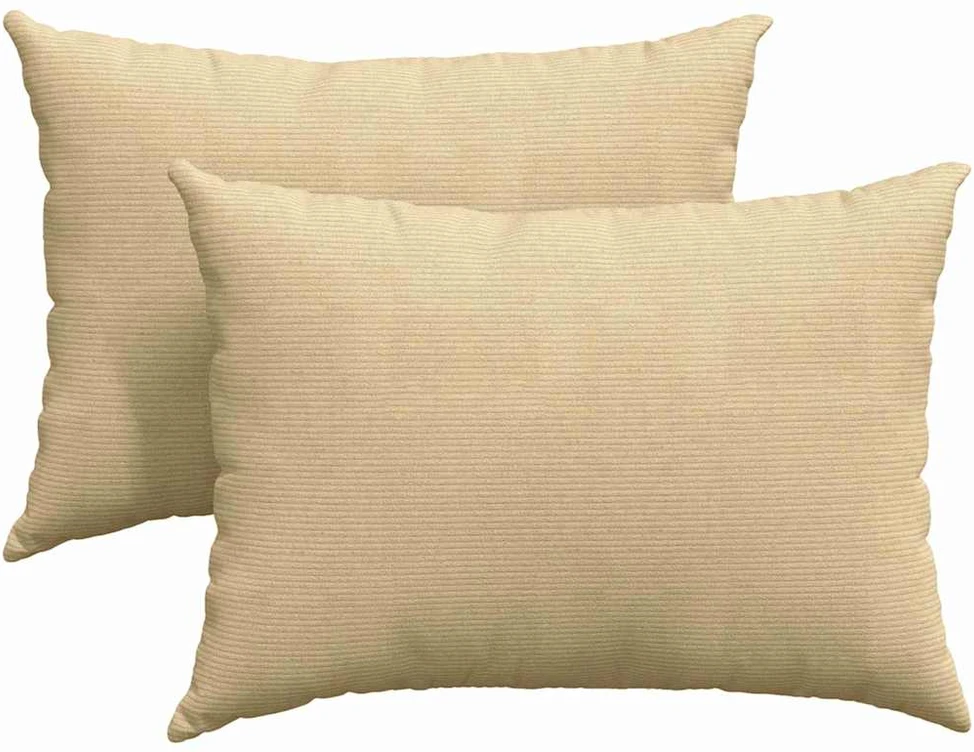 Sofa Pagalvės 2 pcs Pilkai žalia 70 x 50 cm Kordūrinis audinys