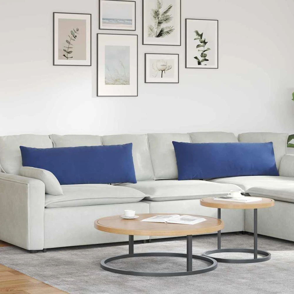 Sofa Pagalvės 2 pcs Policijos mėlyna 120 x 40 cm