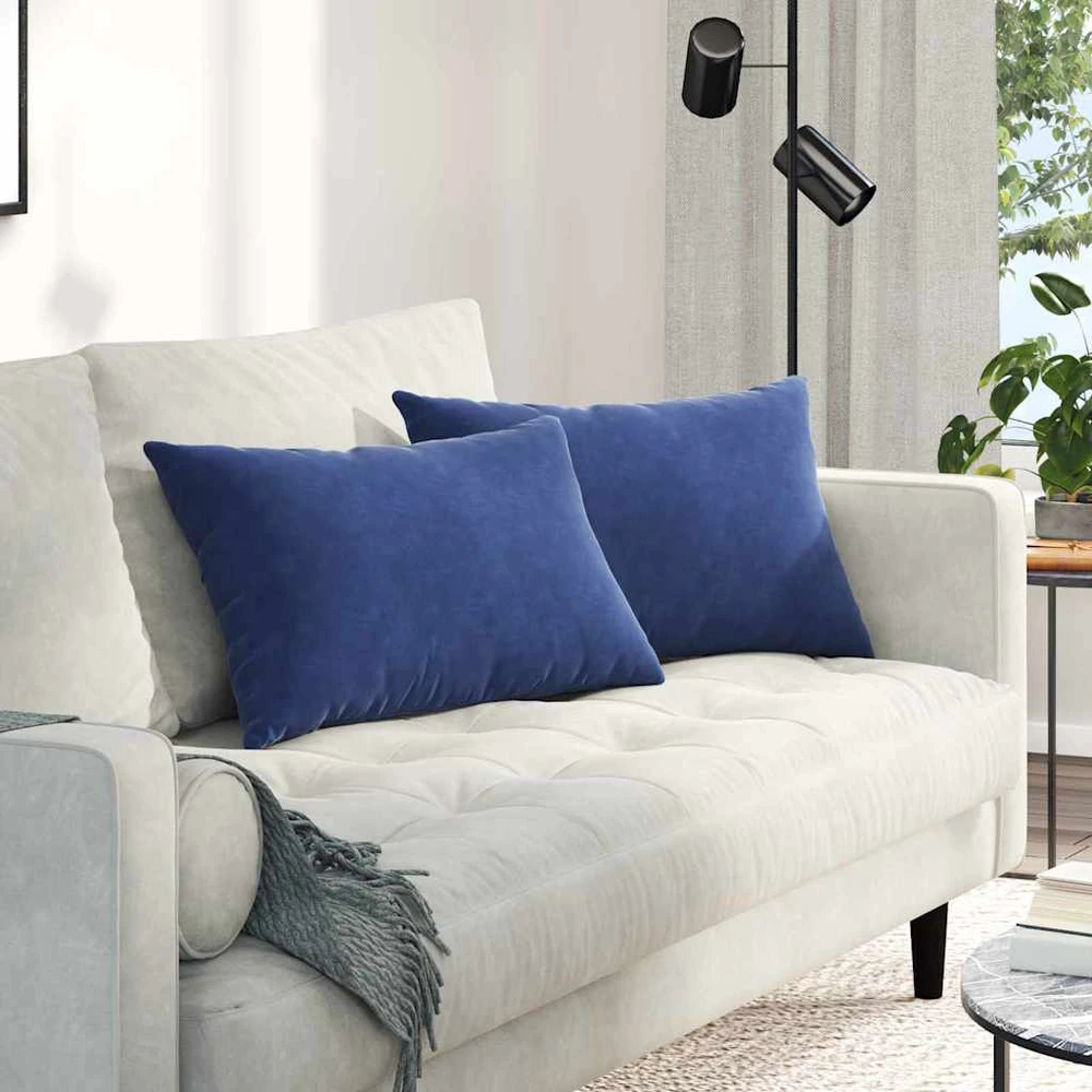 Sofa Pagalvės 2 pcs Policijos mėlyna 60 x 40 cm