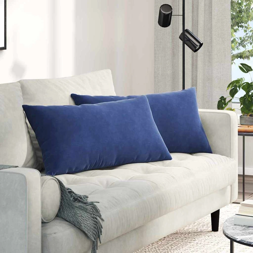 Sofa Pagalvės 2 pcs Policijos mėlyna 80 x 40 cm