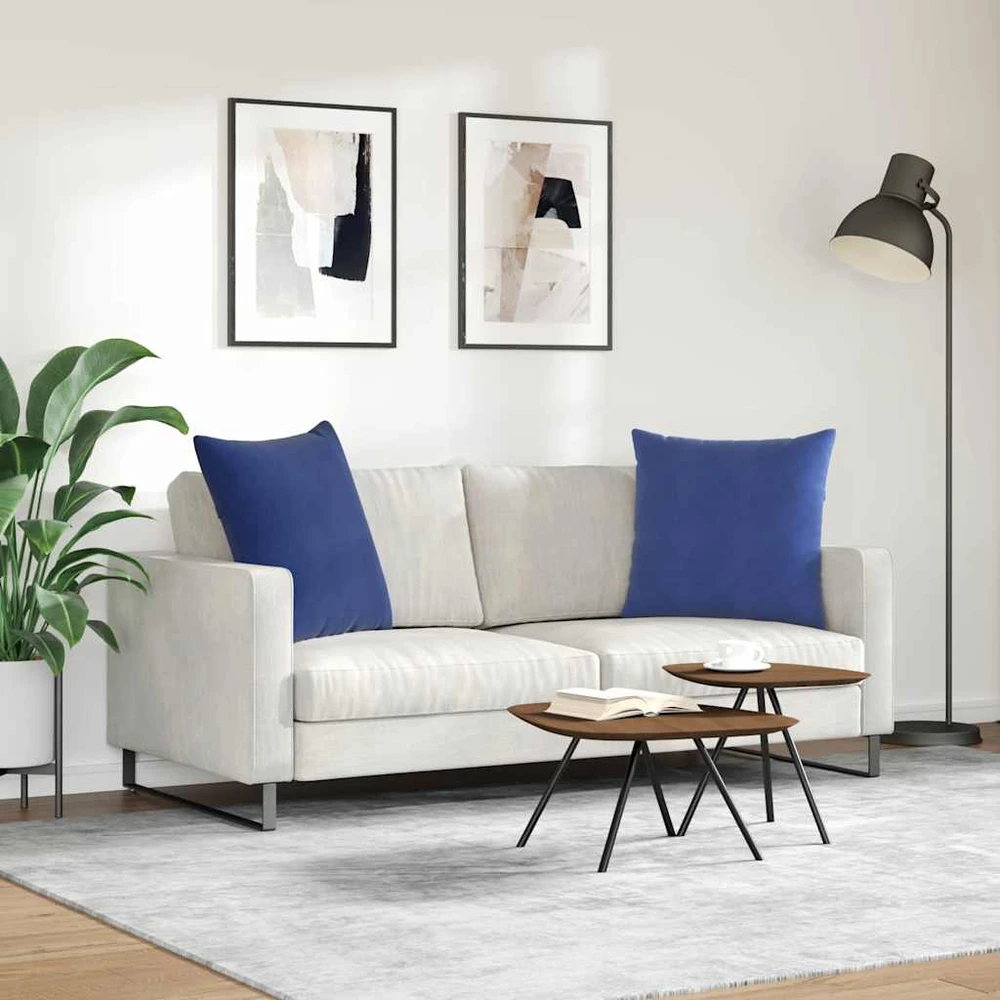 Sofa Pagalvės 2 pcs Policijos mėlyna 80 x 80 cm
