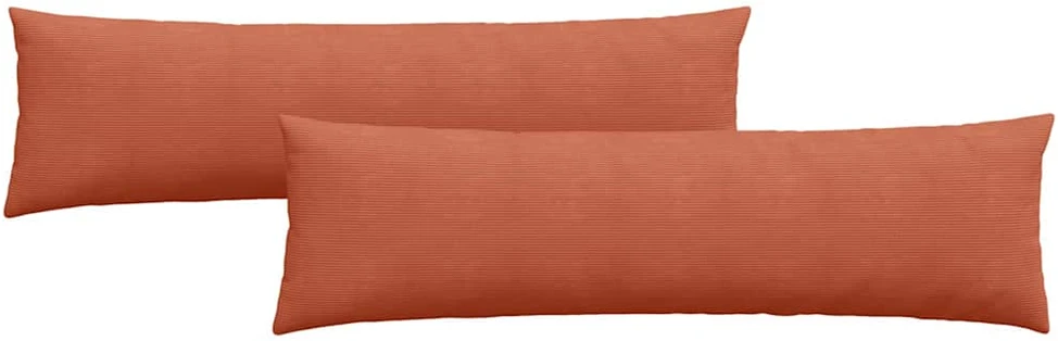 Sofa Pagalvės 2 pcs Raudona oranžinė 145 x 40 cm
