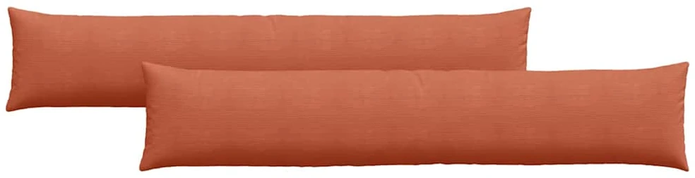 Sofa Pagalvės 2 pcs Raudona oranžinė 200 x 40 cm