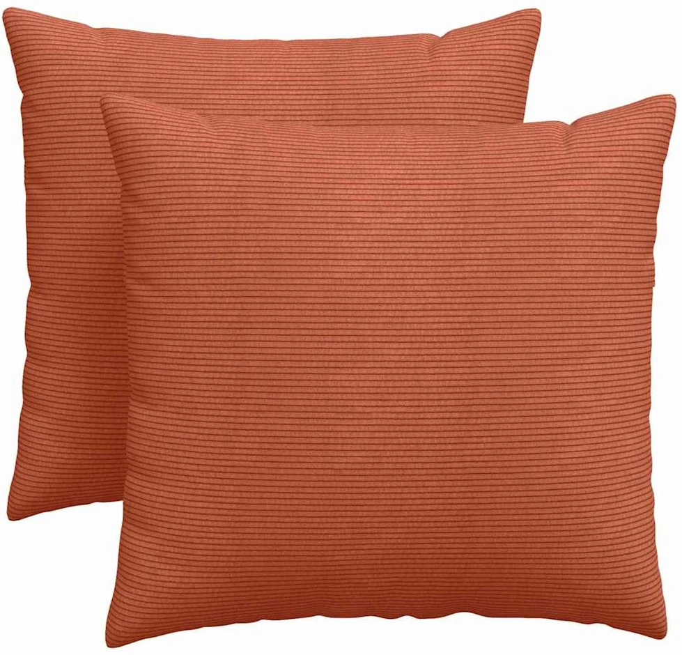 Sofa Pagalvės 2 pcs Raudona oranžinė 45 x 45 cm