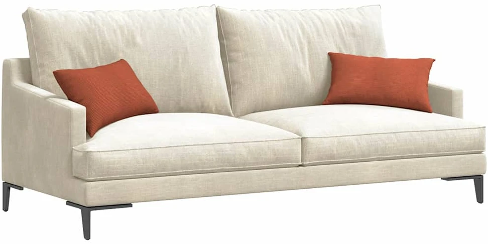 Sofa Pagalvės 2 pcs Raudona oranžinė 50 x 30 cm