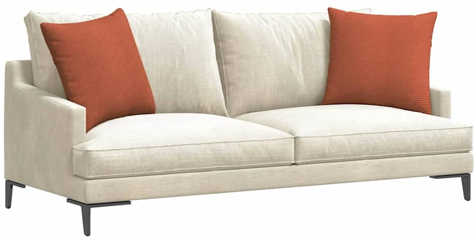 Sofa Pagalvės 2 pcs Raudona oranžinė 50 x 50 cm