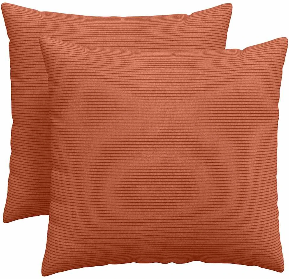 Sofa Pagalvės 2 pcs Raudona oranžinė 50 x 50 cm