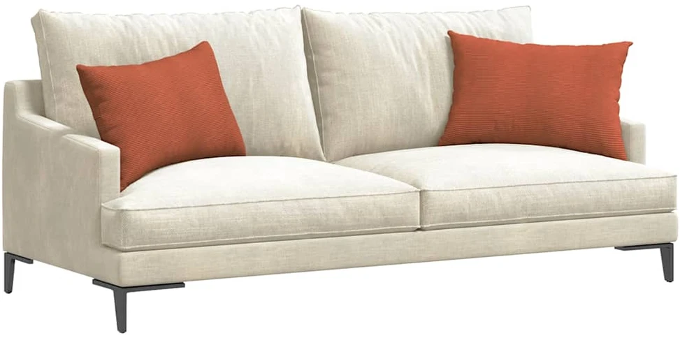 Sofa Pagalvės 2 pcs Raudona oranžinė 60 x 40 cm