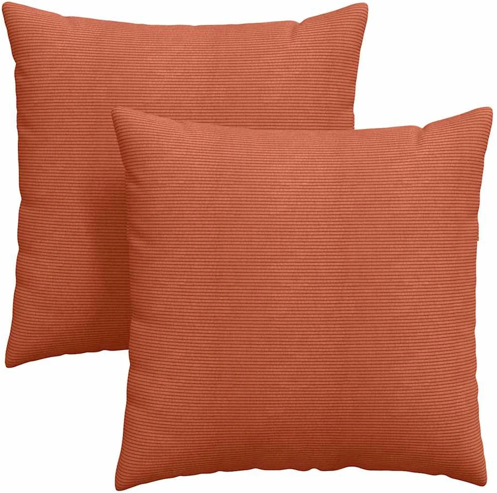 Sofa Pagalvės 2 pcs Raudona oranžinė 60 x 60 cm