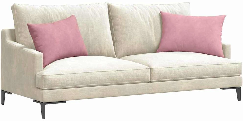 Sofa Pagalvės 2 pcs Rožinė 60 x 40 cm Kordūrinis audinys